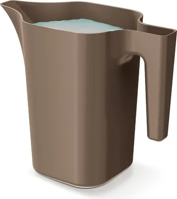 Image de Arrosoir en plastique Jug petit pour plantes d'intérieur fleurs 1.8 litres brun