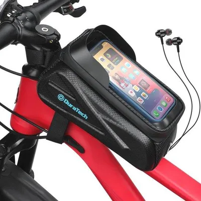 Produktbild von Famanu Fahrradrahmentasche mit Telefonhalter für Smartphones bis 7,2 Zoll