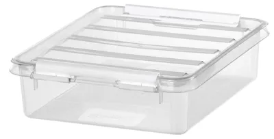 Aufbewahrungsbox 1 l, transparent, Polypropylen, stapelbar