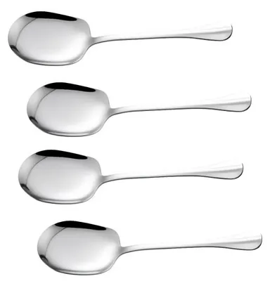 Produktbild von Servierlöffel - 4 Stück aus Edelstahl - 25 cm Länge - Vorlegelöffel für Buffet und Restaurant