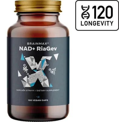 Obrázok produktu pre BrainMax NAD+ RiaGev®, 750 mg, 100 vegetariánskych kapsúl