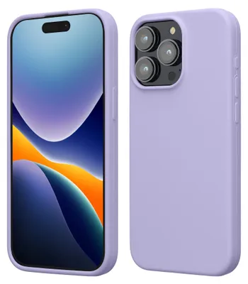 Produktbild von kwmobile Handyhülle für iPhone 15 Pro Max Hülle, für iPhone 15 Pro Max Case - Hülle Silikon - kabelloses Laden - Lavendel