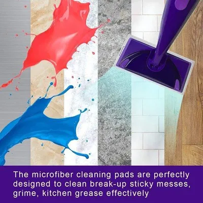 Obrázek produktu pro Náhradní mikrovláknové podložky Unyqoos® pro mop Swiffer Wet & Dry – omyvatelné, opakovaně použitelné náplně, balení 5 kusů, modré