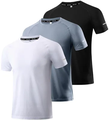 Produktbild von Set aus 3 Herren-Sport-T-Shirts, Kurzarm