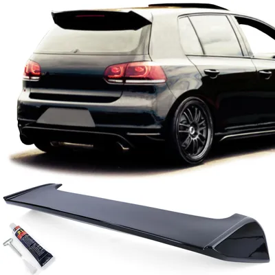 Immagine prodotto di Spoiler posteriore nero lucido per VW Golf 6 GTI berlina, dal 2009 al 2013