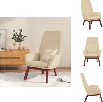 Obrázok produktu pre vidaXL Relax kreslo krémová látka - Kreslo