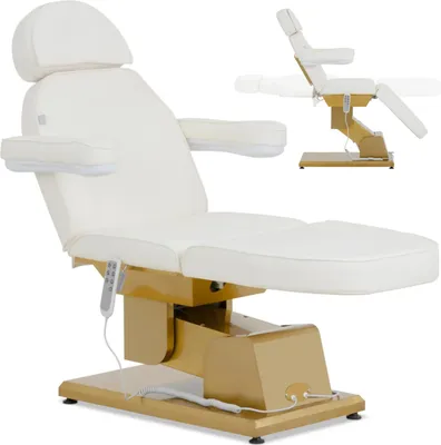 Produktbild von Kosmetischer Wärmestuhl für Tattoo-Massage APRILIA - Weißgold