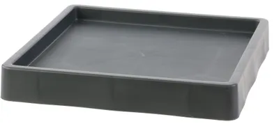 Image de Plate-forme sur roulettes dimensions 45x45 cm carré Socle mobile pour un pot de fleurs mobile, pour pots de fleurs et parterres de fleurs sur 4 roulettes Terrasse de jardin Balcon design élégant, Anthra