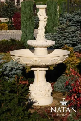 Produktbild von Springbrunnen Garten Teich Brunnen 165cm Steinbrunnen Gartenbrunnen Fontaine