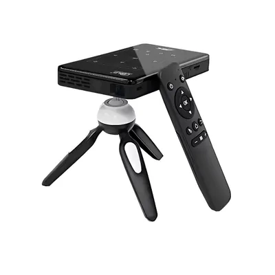 Produktbild von Q13D DLP Mini Beamer Android 9.0 WLAN Bluetooth Projektor mit 4K Dekodierung 1GB RAM 8GB Speicher Akku HDMI USB für Heimkino Filmabend Präsentation