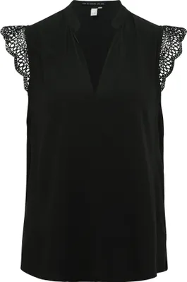 Produktbild von s.Oliver 2162739.9999.36, Bluse, Erwachsener, Weiblich, Schwarz, Ärmellos, Regular fit