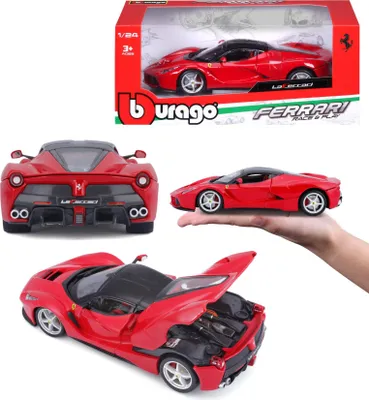 Zdjęcie produktu dla BBURAGO Ferrari LaFerrari, Model super pojazdu, Wstępnie zmontowany, 1:24, Ferrari LaFerrari, Każda płeć, Metal, Plastik