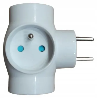 Produktbild von Polmark I.R-31 BI Steckdosenverteiler 3-fach mit Schutzkontakt weiß