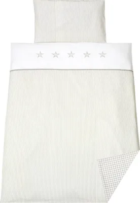 Produktbild von Schardt 2-teilige Bettwäsche mit Stickerei Stern beige, 13 514 00 00 3/714
