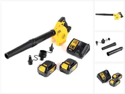 Obrázek produktu pro Akumulátorový foukač / foukač listí DeWalt DCV 100 M2 18 V + 2x baterie 4,0 Ah + nabíječka