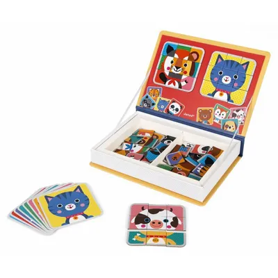 Zdjęcie produktu dla JANOD Magnetibook Zwierzta - Puzzle