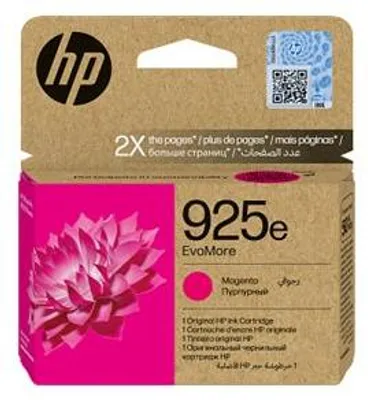 Imagen del producto de Cartucho de tinta original HP 925e EvoMore, color púrpura, alto rendimiento (XL), para 1 unidad, 800 páginas, envase individual