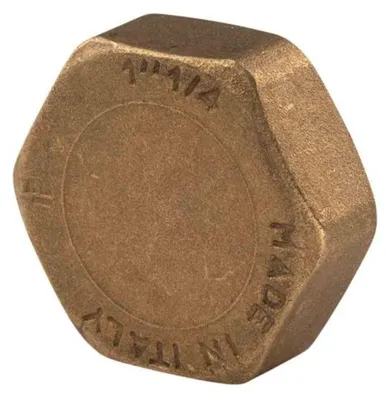 Produktbild von Messing Gewinde-Fitting Kappe 1 1/4''IG (DN 32) - schwere Ausführung
