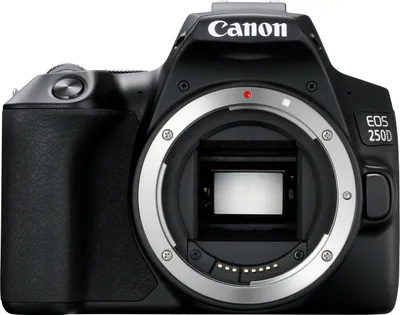 Produktbild von Canon EOS 250D Spiegelreflexkamera Kit 24,1 MP CMOS 6000 x 4000 Pixel Schwarz