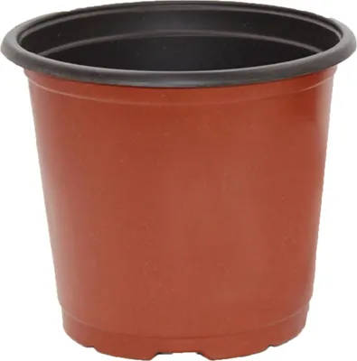 Image de Pot de Pépinière en Plastique Épaissi 2 Couleurs Pot de Semis Pot de Plantes Fleuries pour Jardin BalconCalibre 140mm / 5.5in