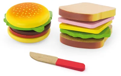 Produktbild von Viga Schneideset, Hamburger und Sandwich