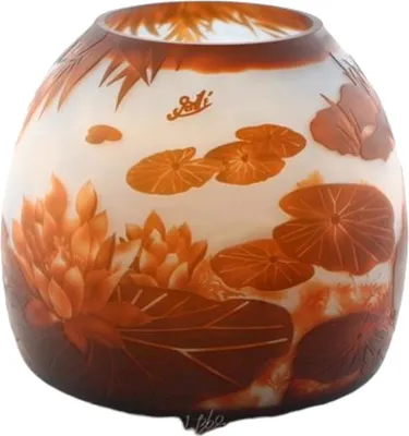 Produktbild von Vase Kameeglas Seerosenteich