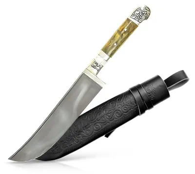 Produktbild von Usbekischer Messer – Pchak, 27 cm Kochmesser Handarbeit Küchenmesser