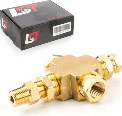 Produktbild von Adapter Verteiler Öldruck Öltemperatur 1/8"-27 1/4"-18NPT für SUBARU TOYOTA FIAT