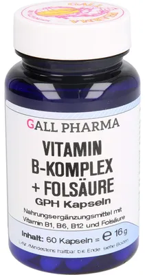 Obrázok produktu pre Komplex vitamínov B + kyselina listová Kapsule 60 kapsúl