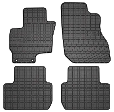 Produktbild von Gummi-Fußmatten für Mitsubishi Outlander III PHEV 2012-2022 (SUV) – 4-tlg, Schwarz, passgenau – Wielganizator SolidPRO