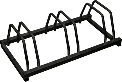Produktbild von Fahrradständer für 3 Räder schwarz pulverbeschichtet