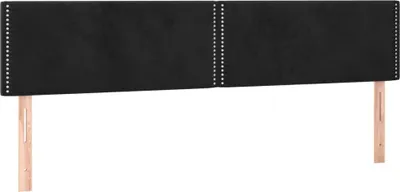 Produktbild von vidaXL Kopfteile Schwarz 180x5x78/88 cm Samt