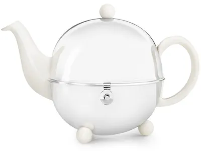 Teekanne Cosy mit Teesieb, Weiß, 1,3 L