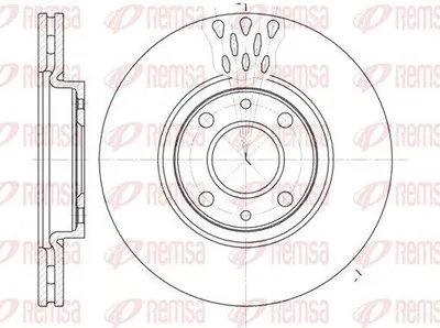 Produktbild von 2x REMSA Bremsscheibe 6443.10 vorne für FIAT PANDA (169) 500 (312) PUNTO (188)