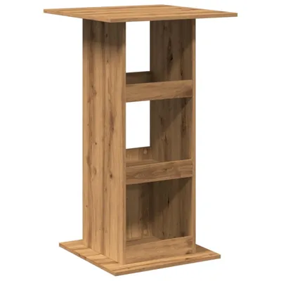 Produktbild von "WINTER SALE"Esstisch/Bartisch - CLORIS - Küchentisch elegantes Design - mit Ablagen Artisan-Eiche 60x60x102cm Holzwerkstoff - Esstische NeuMöbel801397