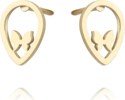 Produktbild von Elegante 14K vergoldete Ohrringe aus Chirurgenstahl von Xuping