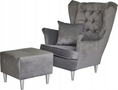 Immagine prodotto di Poltrona familiare "Meble" con poggiapiedi, poltrona relax "Gaja", stile scandinavo, poltrona comoda, poltrona da lounge, poltrona per la televisione, adatta per soggiorno, camera da letto o ufficio (MONOLI 85)