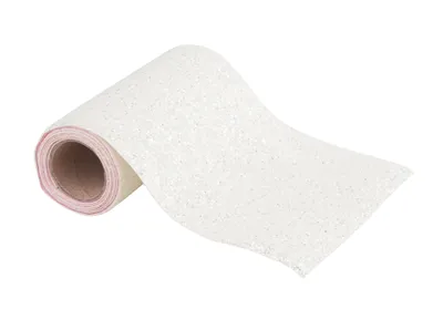 Produktbild von VBS Band "Glamour", ca. 15 x 150 cm Weiß Glitzer