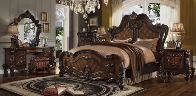 Produktbild von Chesterfield Doppelbett Bett Ehebett Design Luxus Betten Barock Antik Stil  neu