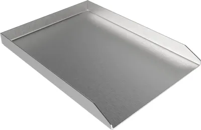 Produktbild von LANDMANN Plancha Edelstahlplatte 200×300×2 mm – robuste Grillplatte für Gas- und Holzkohlegrills, ideale Hitzeverteilung, langlebiger Edelstahl, perfekt für Fleisch, Gemüse und Fisch