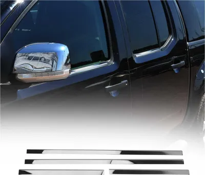 Image de Garniture de Fenêtre pour Nissan Navara 2005-2015 Acier Inox 4Pcs
