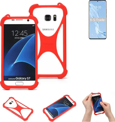 Produktbild von K-S-Trade Handy-Hülle kompatibel mit Meizu 18 Pro Schutz-Hülle Bumper Silikon Schutz Hülle Cover Case Silikoncase Silikonbumper TPU Softcase