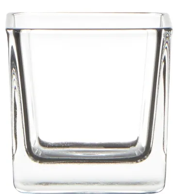Produktbild von Teelichthalter, Dekoglas WÜRFEL CUBE H. 6cm 6x6cm transparent Hakbijl