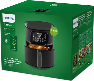Image de Philips HD9285/93 Airfryer XXL Connected Friteuse à air chaud, plaque de cuisson incluse