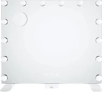 Immagine prodotto di Specchio per il trucco con illuminazione - Specchio Hollywood per il trucco con 14 luci LED dimmerabili - montaggio a parete - 60×50 cm