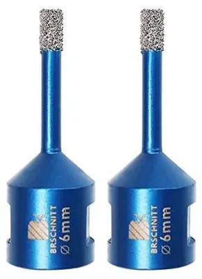Zdjęcie produktu dla Wiertło diamentowe 6MM M14 do płytek ceramiki granitu 2 szt. lutowane