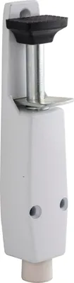 Produktbild von DENI Türfeststeller 3834 Hub 30 mm, 40x190 mm, Zinkdruckguss weiß