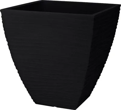 Immagine prodotto di PROGARDEN Vaso da fiori a coste per esterni 40 cm antracite KO-Y54201730