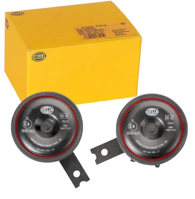 Produktbild von HELLA Horn 3AL 922 200-761 S90 12V 113dB 350Hz Tiefton Schwarz DEUTSCH Stecker