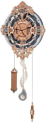 Produktbild von Baukasten Robotime Romantic Notes Wall Clock LC701 Holz 30 x 11 x 64,4 cm
